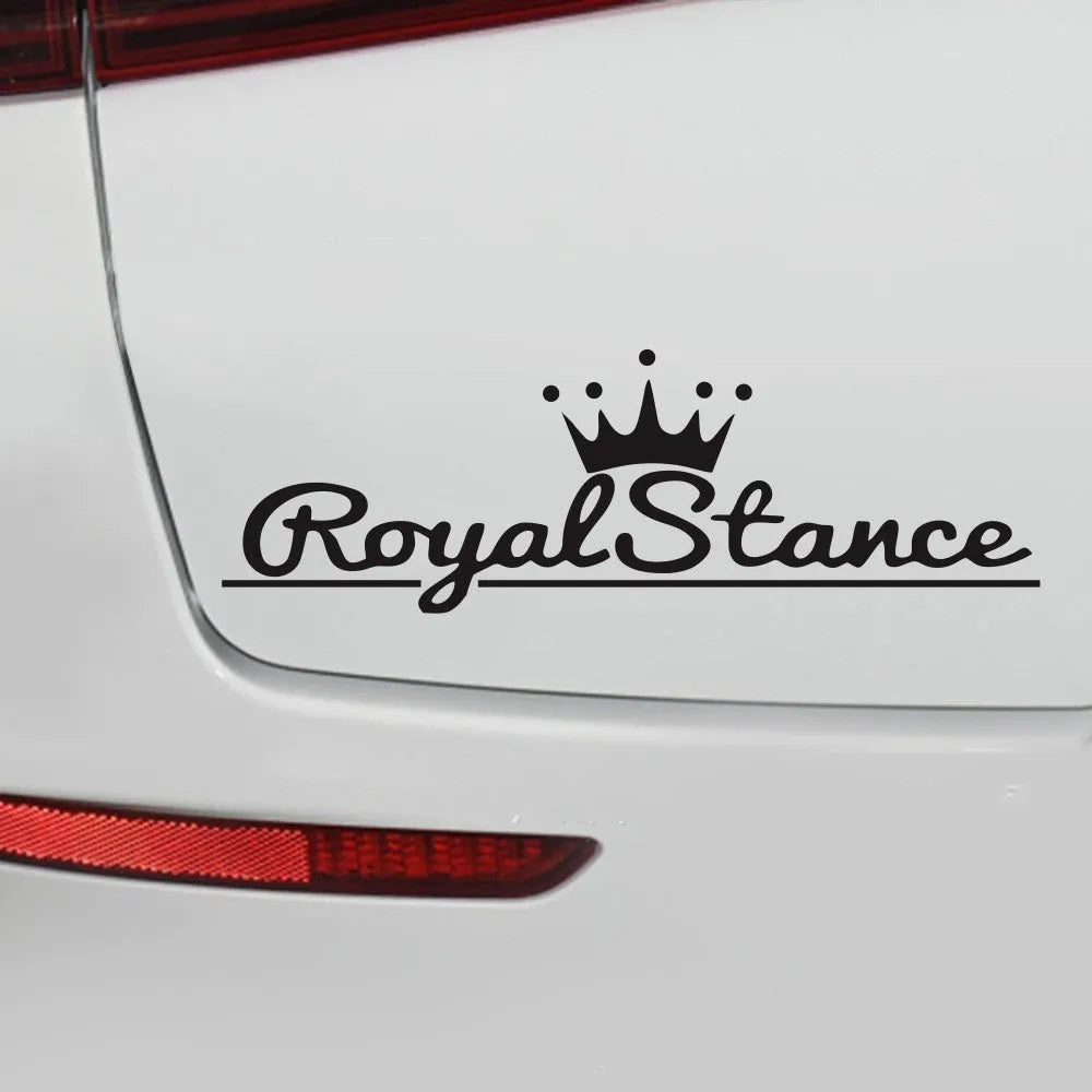 Reflective colourful crown design car vinyl sticker for window decoration.