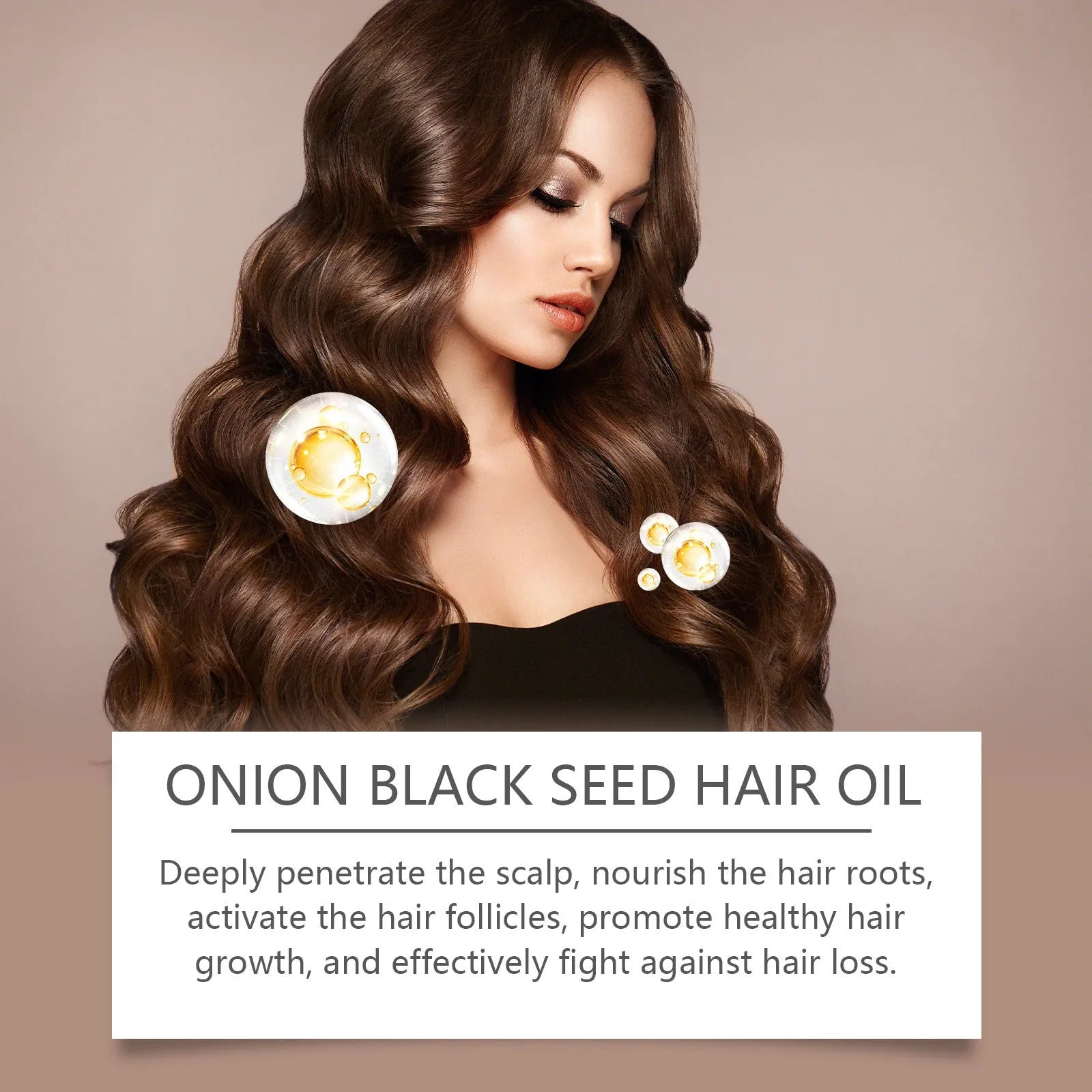 100ml hair essential oil bottle with application accessories for nourishing and moisturising hair care