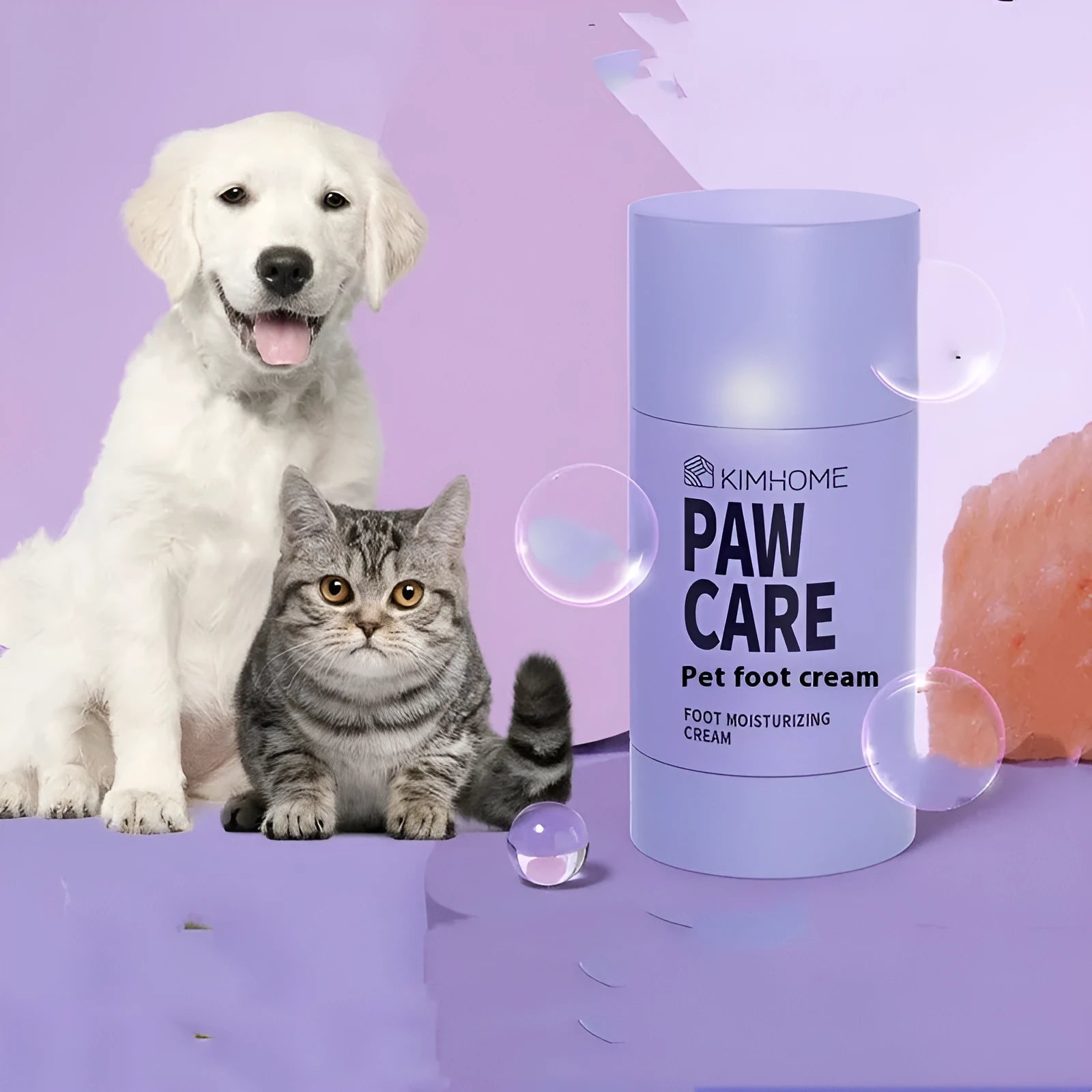 40g container of pet foot moisturising cream with Brazil palm wax for dog and cat paw care