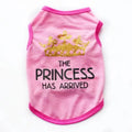 A lightweight cotton vest for dogs, shown in various colours including black, gray, blue, pink, and rose.