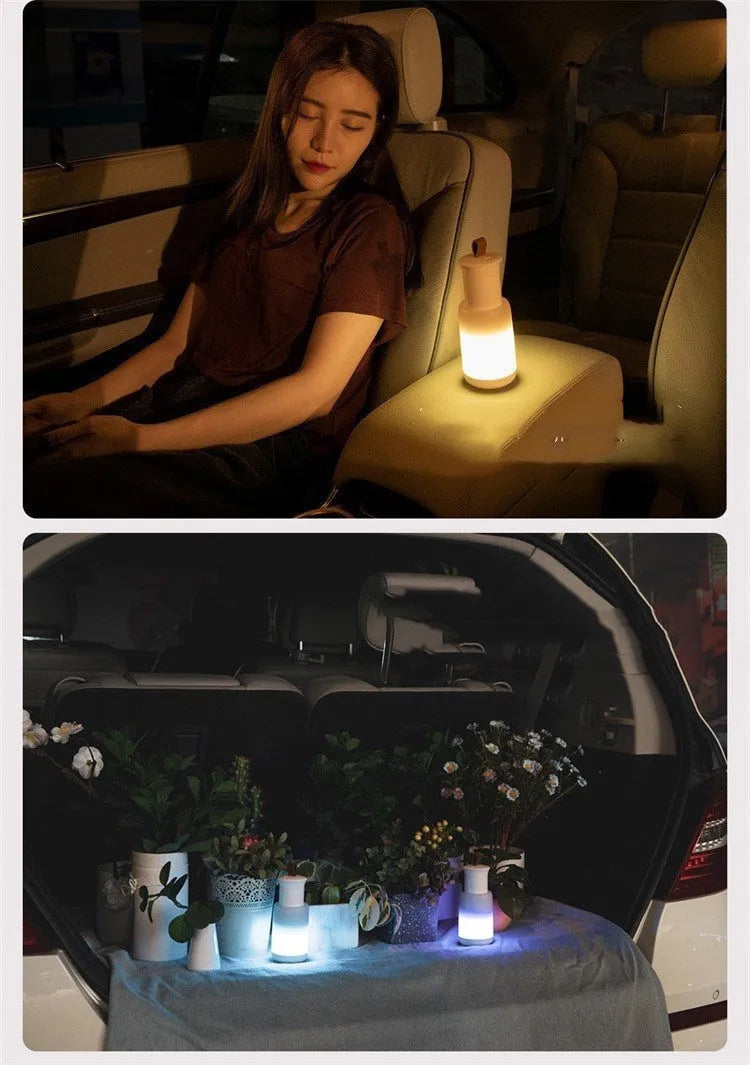 Baseus white car emergency light with SOS, warm, and colourful atmosphere modes for vehicle interior