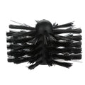 Flexible chimney cleaning brush with nylon brush wire and 600mm bendable pole for dryer pipes and range hoods