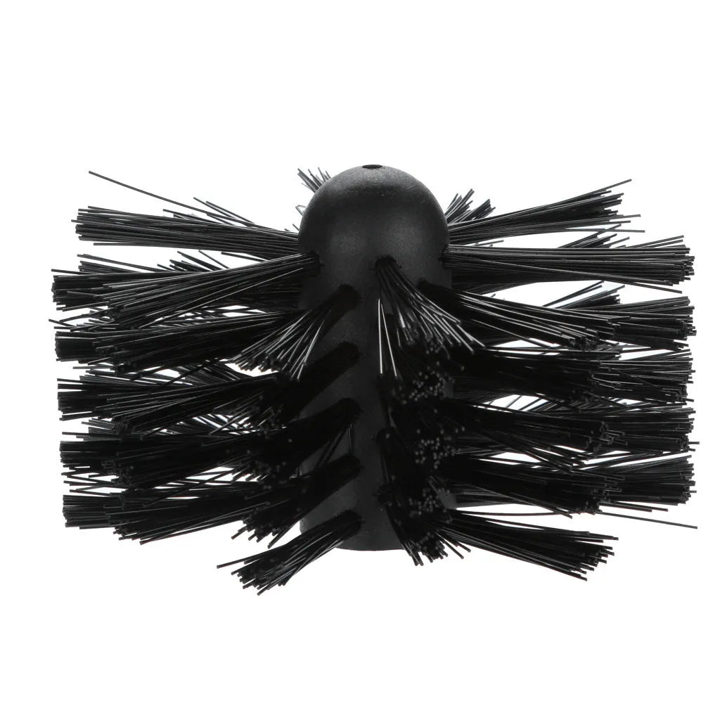 Flexible chimney cleaning brush with nylon brush wire and 600mm bendable pole for dryer pipes and range hoods
