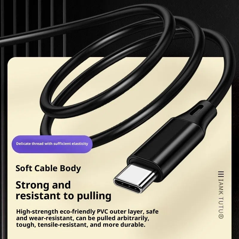 OTG transfer live sound card data cable 1.4m silicone black with Type-C to Apple connector