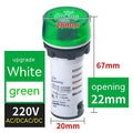 Red, green, and yellow LED flashing sound and light buzzers for 22mm panel mounting.