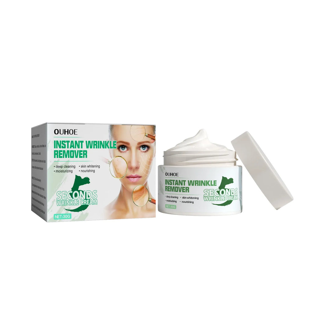 Anti-aging anti-wrinkle face cream in a 30g jar with hydrating formula for fading wrinkles