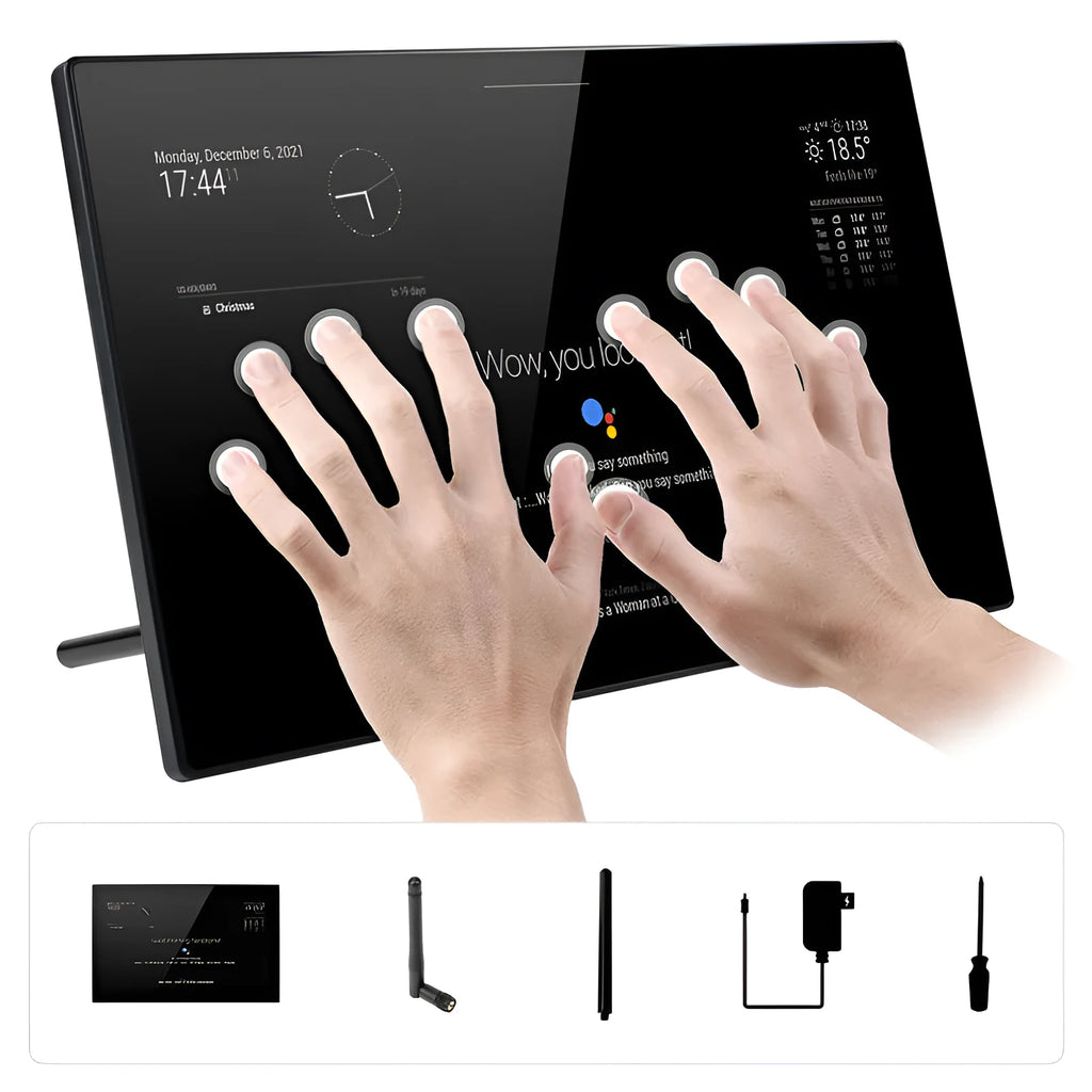 13.3-inch magic mirror voice assistant display screen with integrated Raspberry Pi CM4 computer