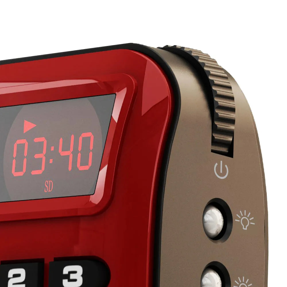 Rolton W405 portable FM radio MP3 music speaker with LED screen and flashlight buttons in golden colour