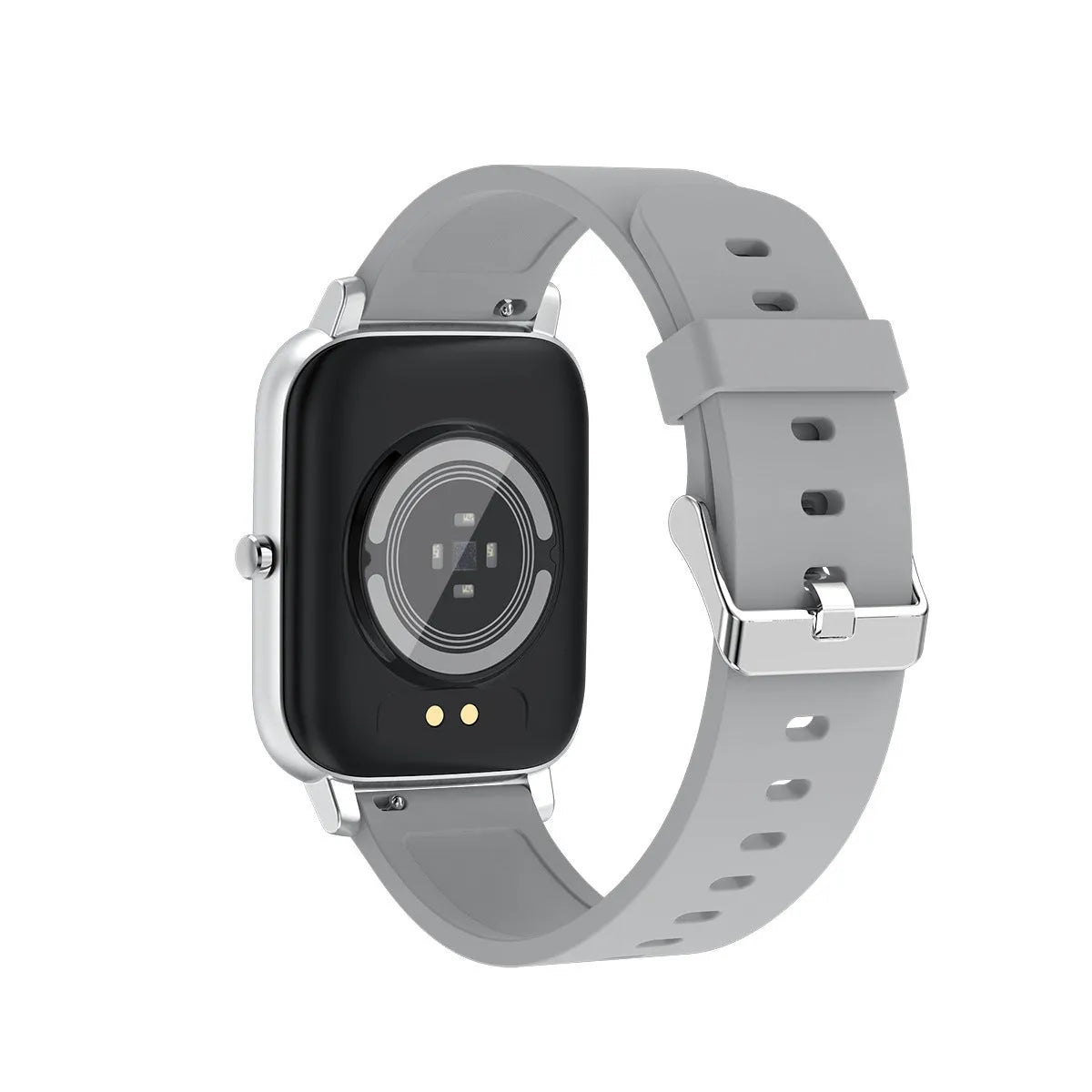 H80 smart watch with black silicone strap showing ECG and blood oxygen monitoring on screen
