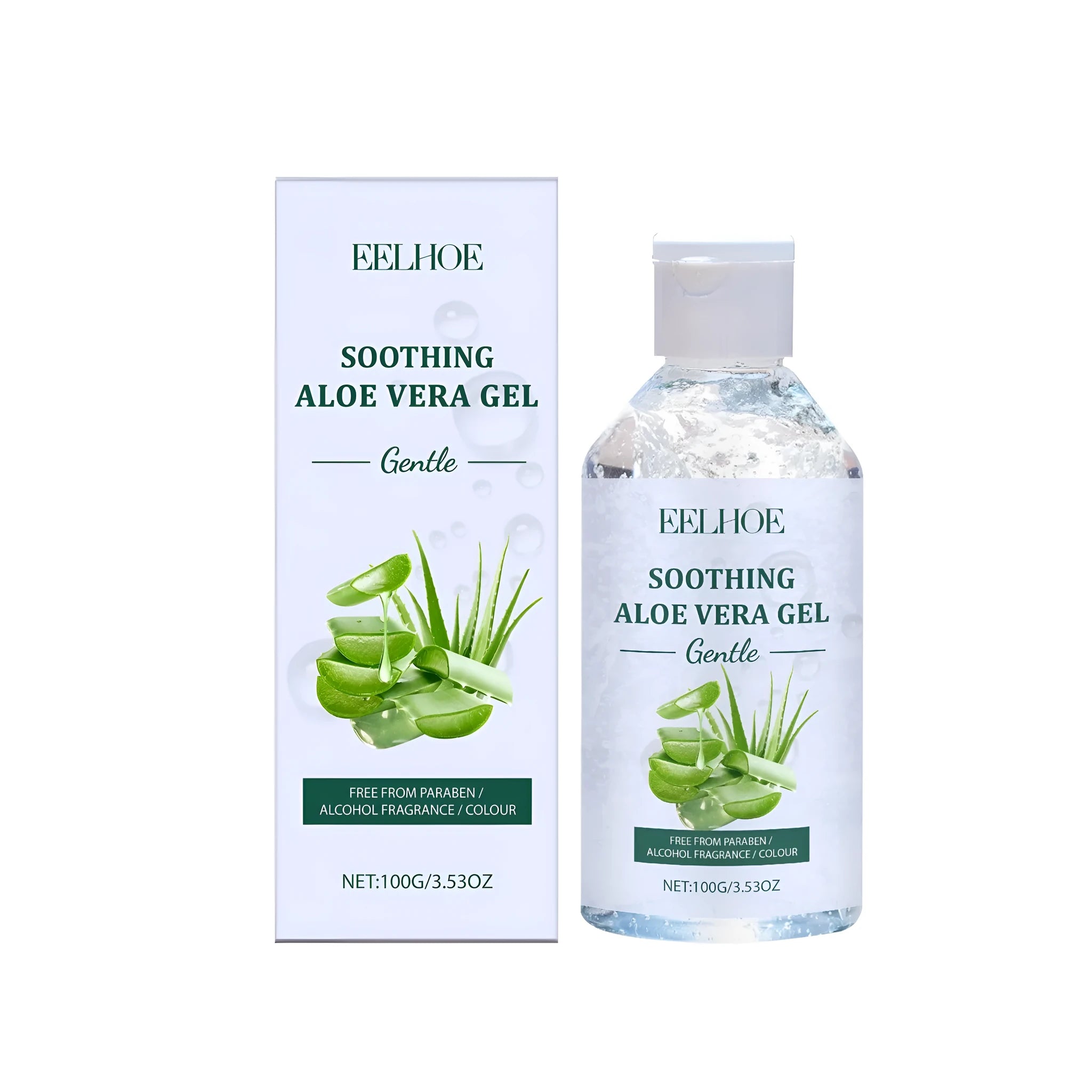 100g tube of clear aloe vera gel with sodium hyaluronate and glycerin