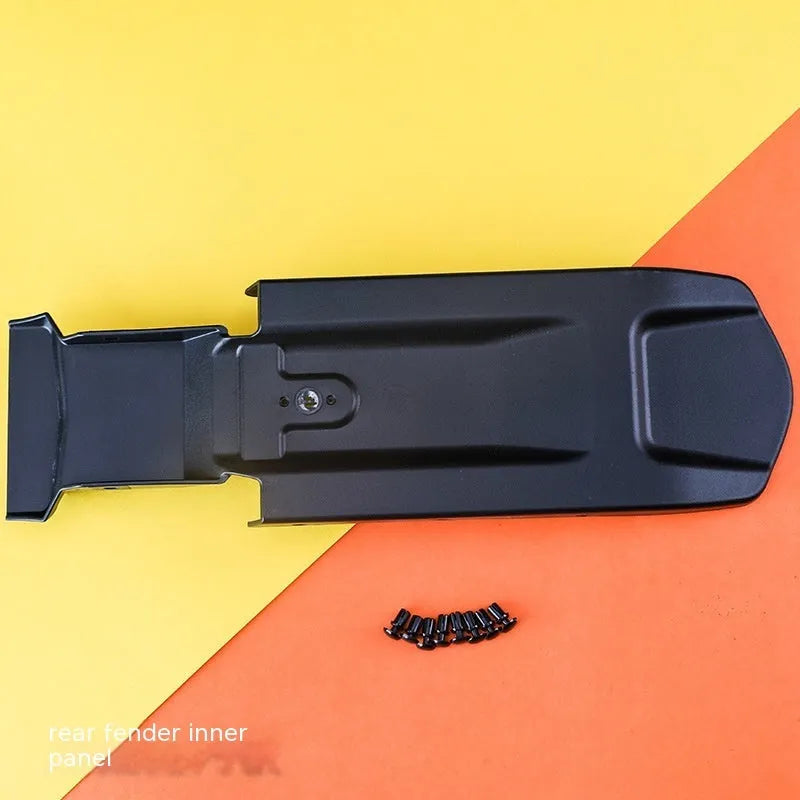 Carbon fibre lengthened rear mudguard for Light Bee electric off-road bicycle with fender inner plate