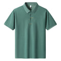 Men's loose fit cotton T-shirt with a letter pattern, shown in one of six available colours.