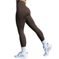 Women's butt-lifting workout leggings in camo and leopard print patterns