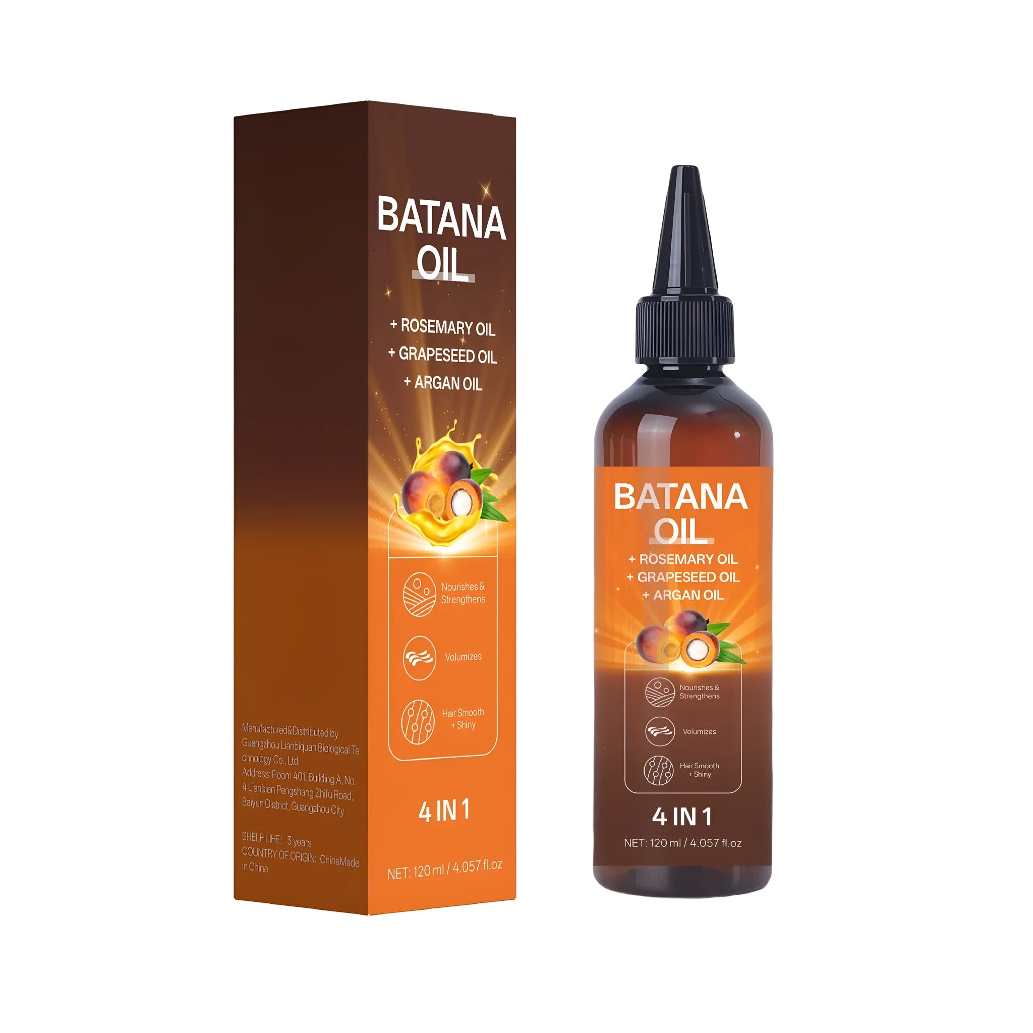 Batana oil styling cream in 40x40x159mm container for anti-fracture hair protection