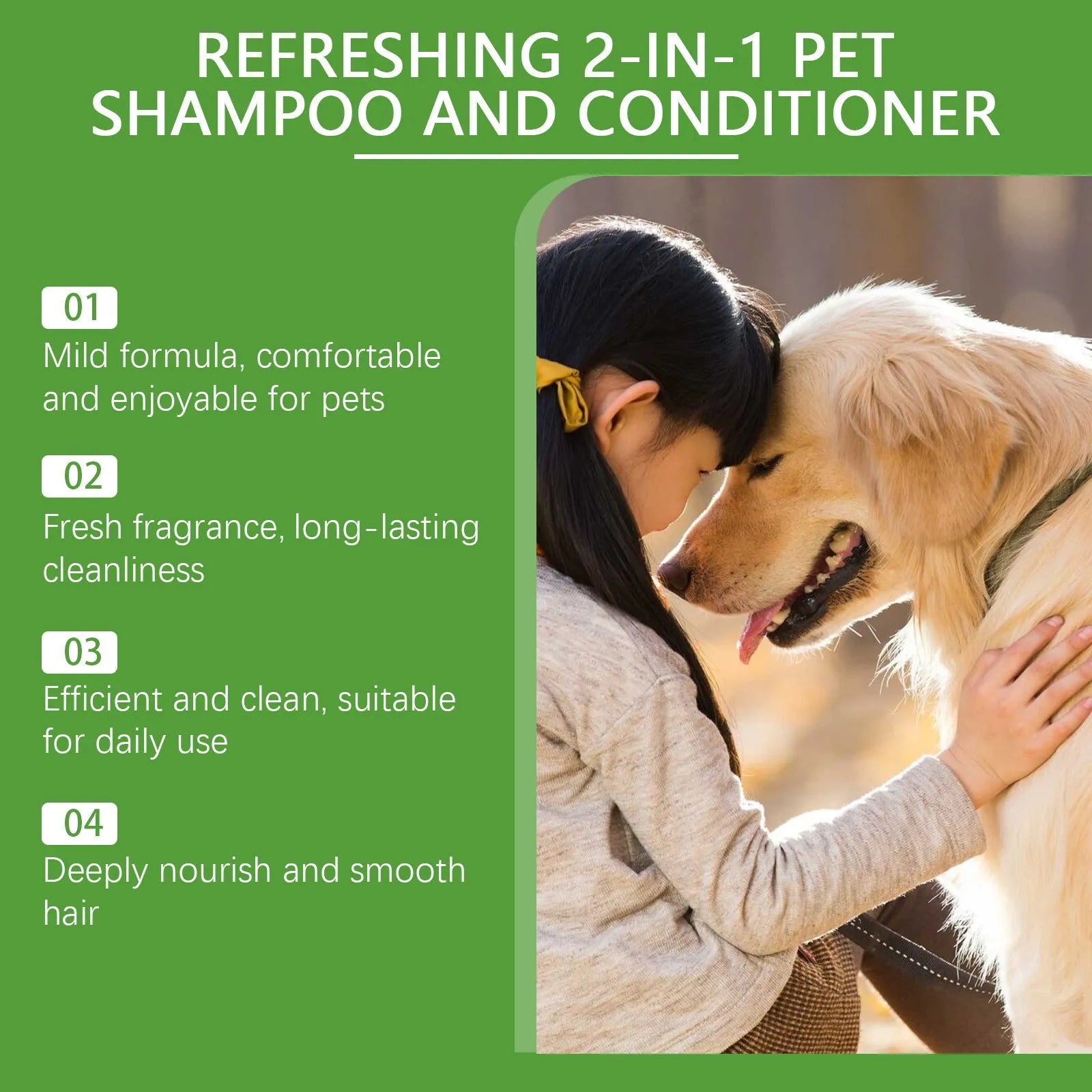 100ml pet 2-in-1 shampoo tube with watermelon and coconut extract for dogs and cats grooming