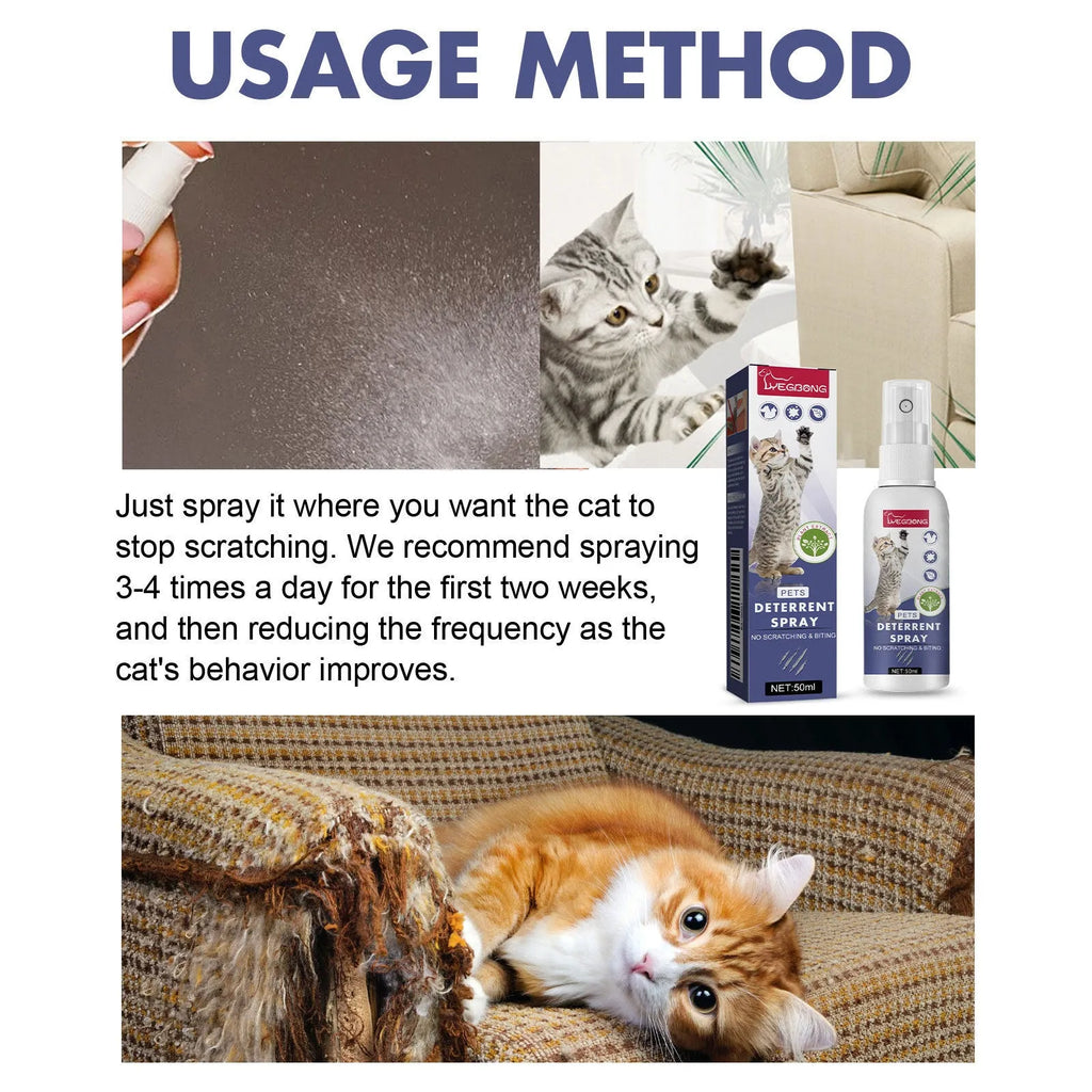 Boxed 50ml restricted area set up expelling spray for dogs and cats anti-scratch bite deterrent