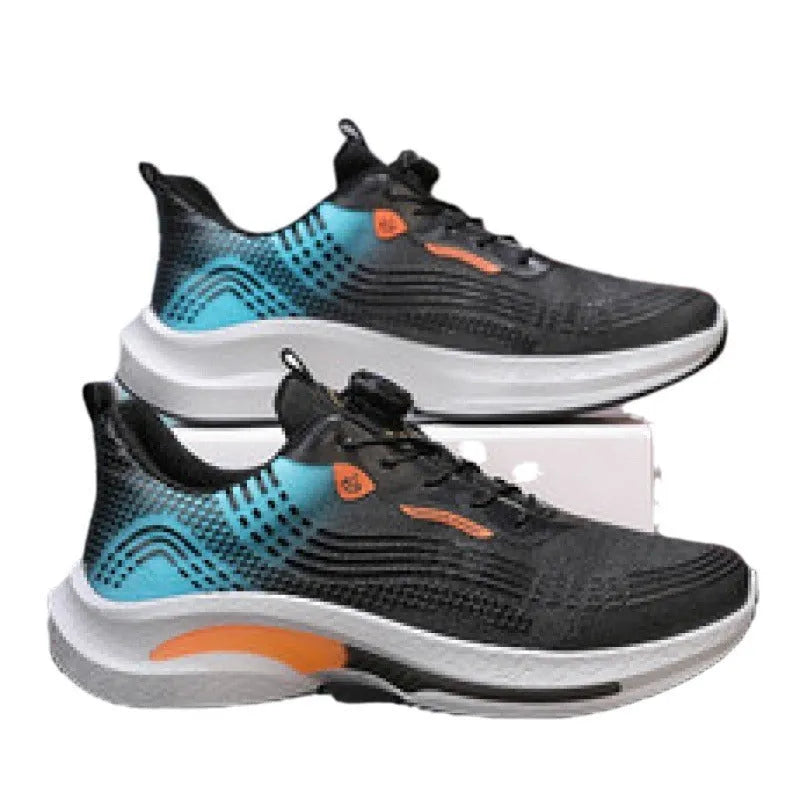 Low-top mesh sneakers with rotating buckle closure in multiple colour options