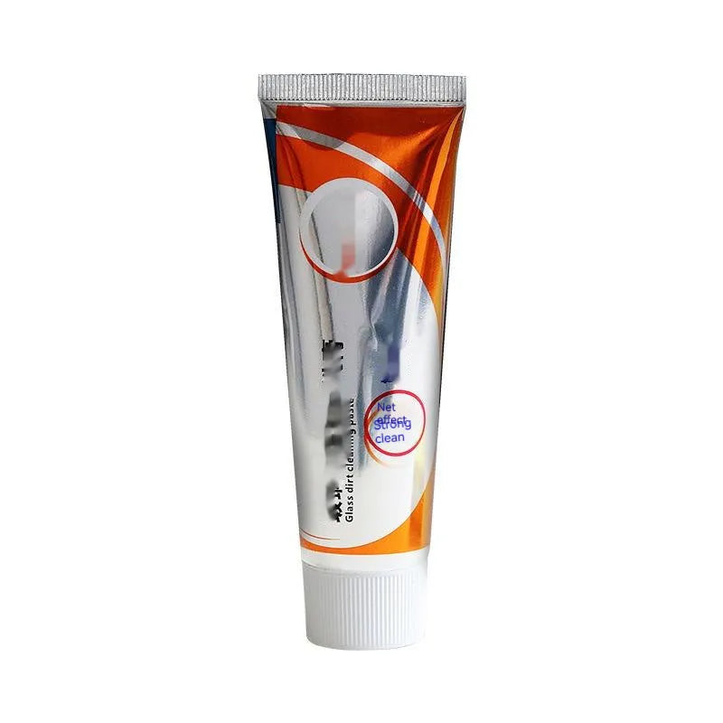 White 65ml bottle of car windscreen cleaning agent for removing oil stains from glass