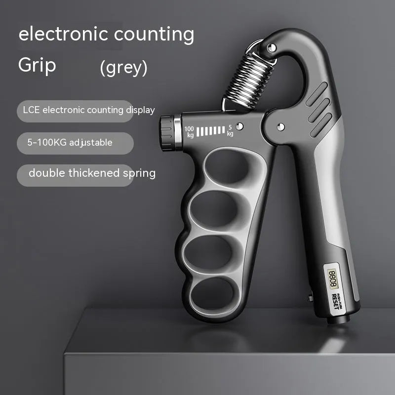 Electronic count spring grip with digital display in orange colour option
