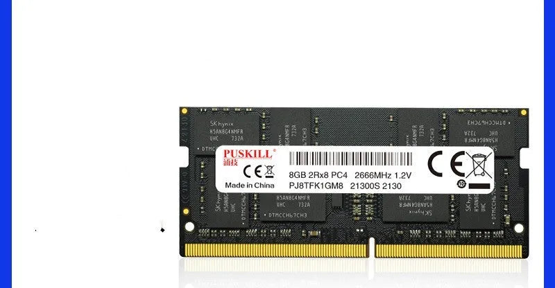 DDR4 notebook memory bar 260-pin 2400 2666 3200 MHz single module for laptop upgrade