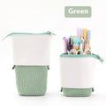 Korean style corduroy drop-down telescopic stationery case in six colour options