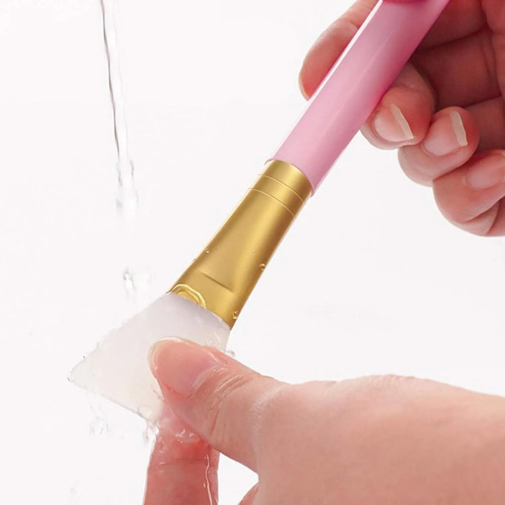 Silicone face mask applicator spatula tool in multiple colours for skincare application