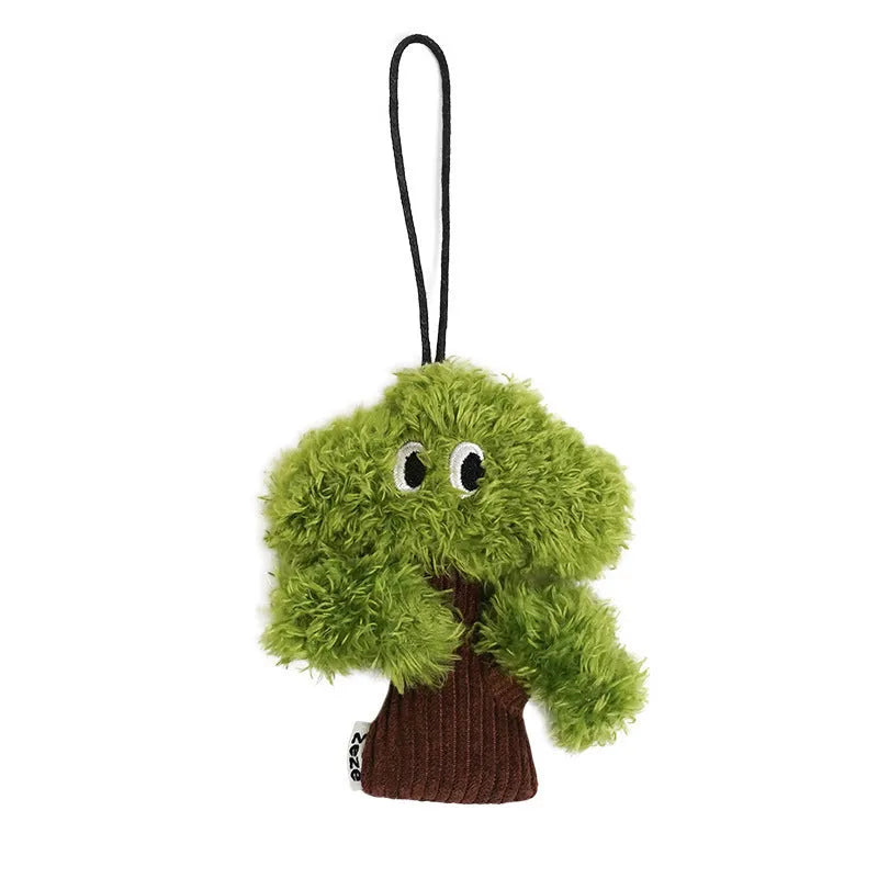 Pine tree mint cat chew toy pendant with grinding surface