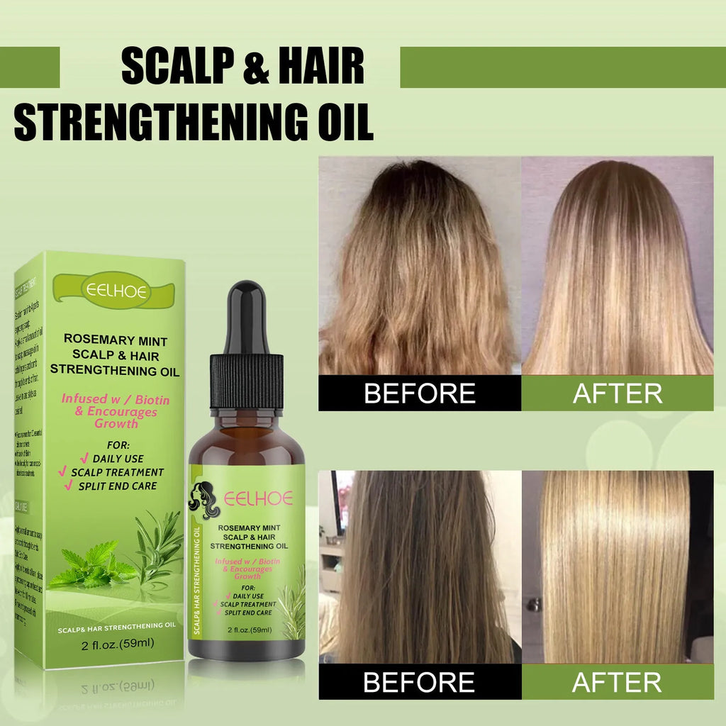 59ml bottle of Rosemary Mint Hair Growth Fluid scalp massage oil