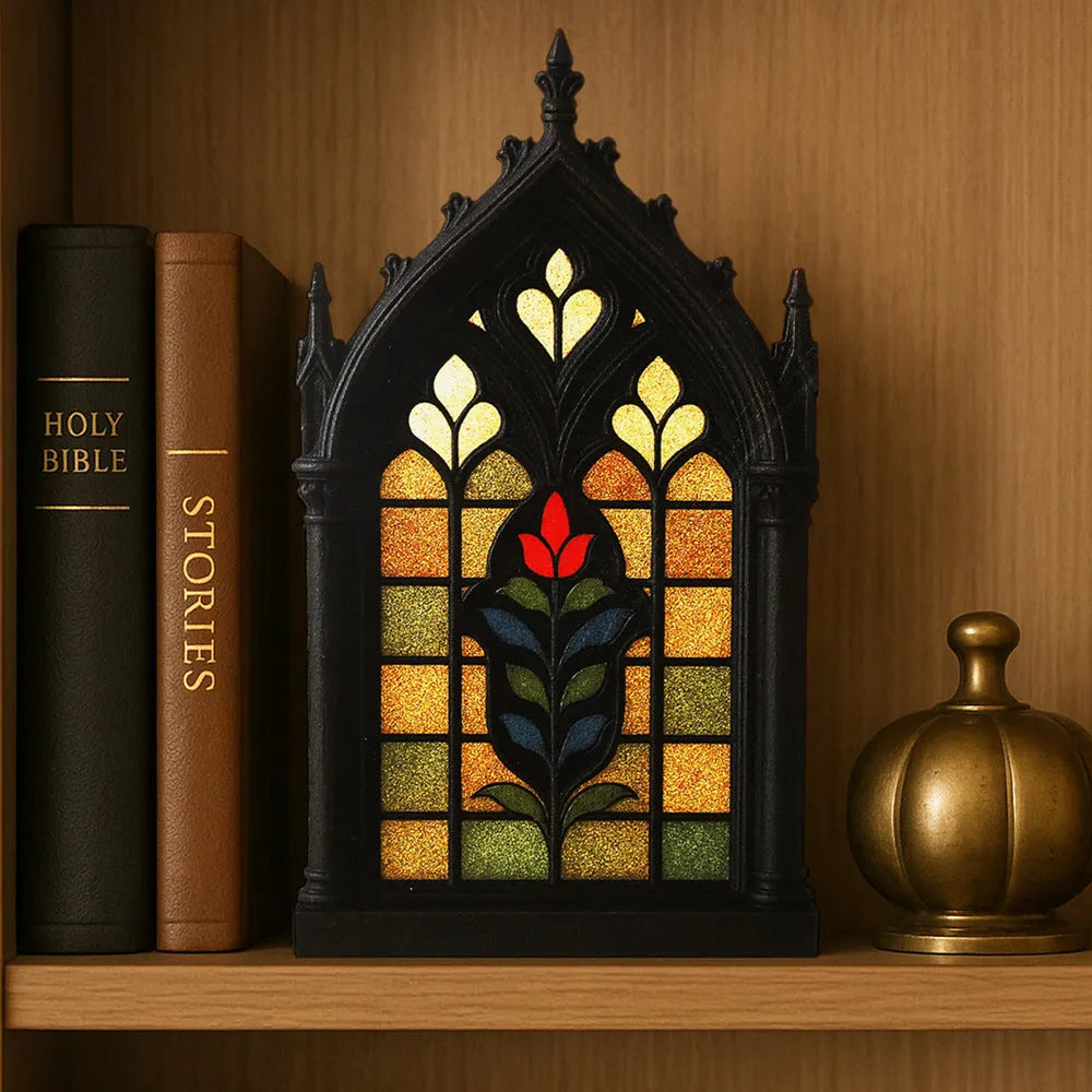 Black wooden Gothic style door frame wall mounted storage rack in three sizes