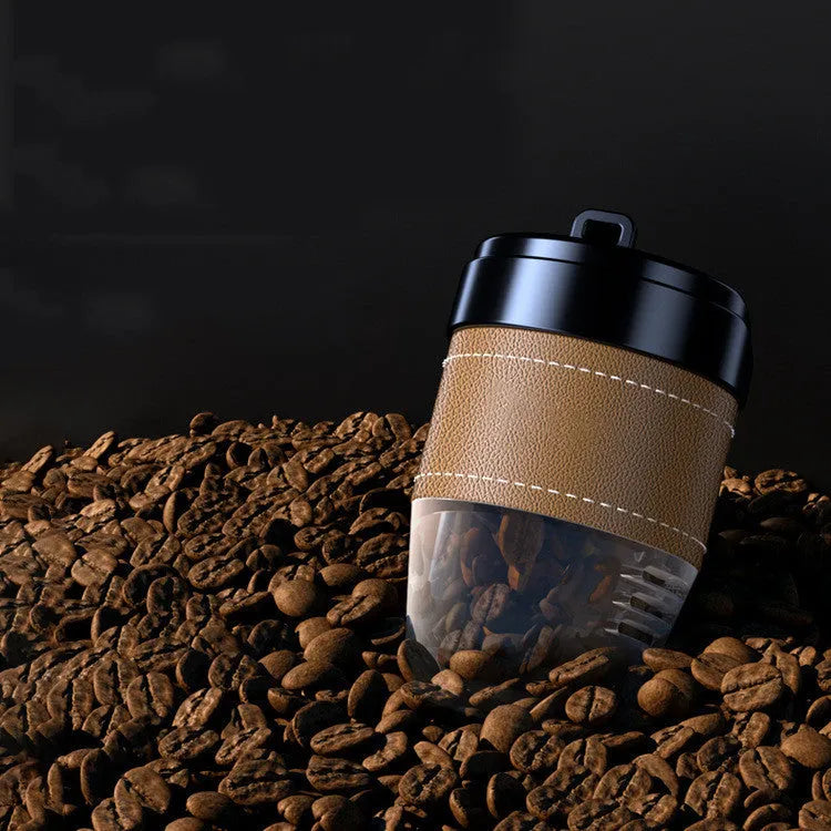 Coffee cup shaped car perfume air freshener with solid fragrance and multiple air quality functions