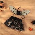 Halloween dog costume suit in polyester fabric showing complete pet clothing for canine dress-up