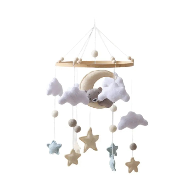 Handmade felt wind chimes baby rattle in wind chimes style for infants 0-3 years