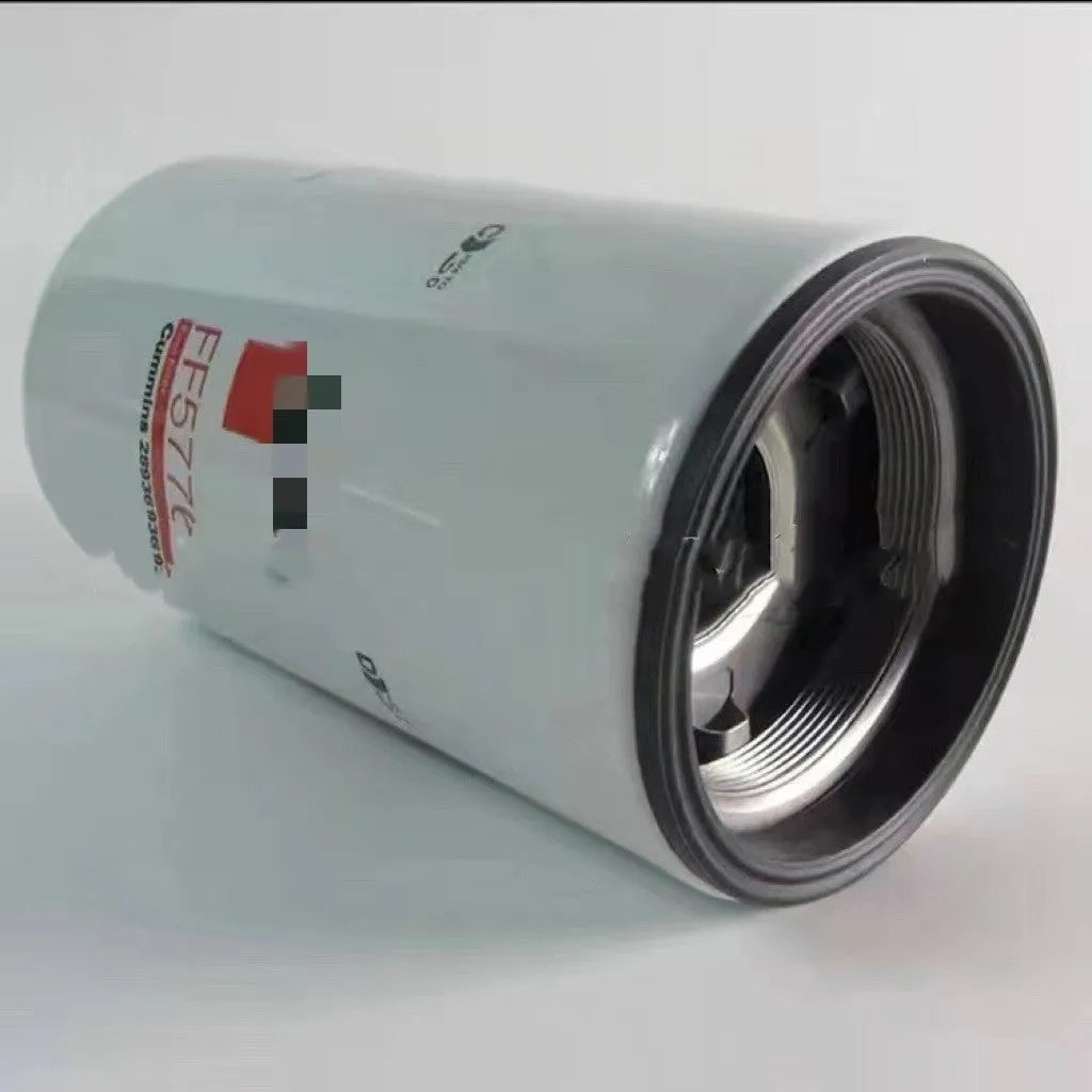 White metal folding diesel filter element model FF5776 for automotive engine oil systems.