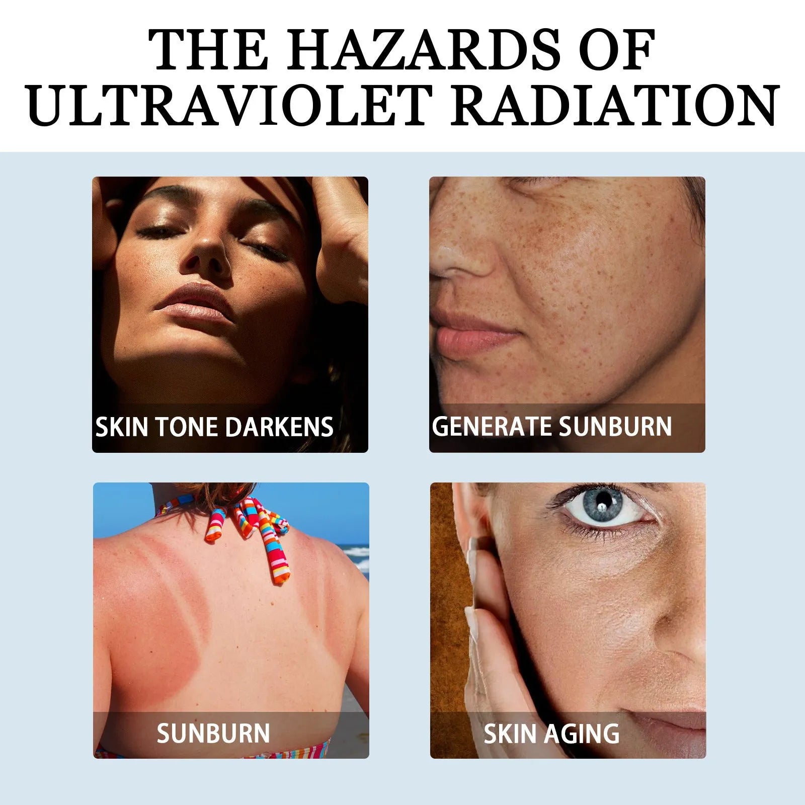 30g tube of moisturizing protective lotion with UV isolation for universal skin types