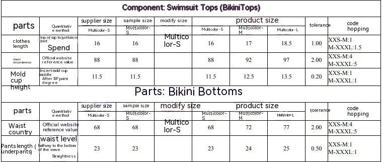 Women's printed separate bikini set with tube top and briefs for swimming