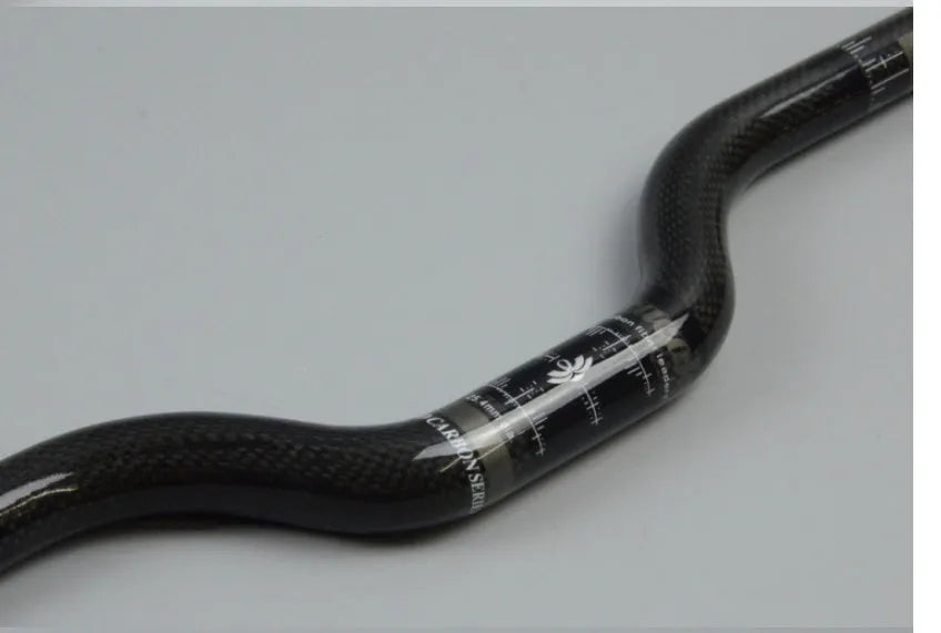 Full carbon fibre bicycle handlebar 580mm length 31.8mm clamp dual shape