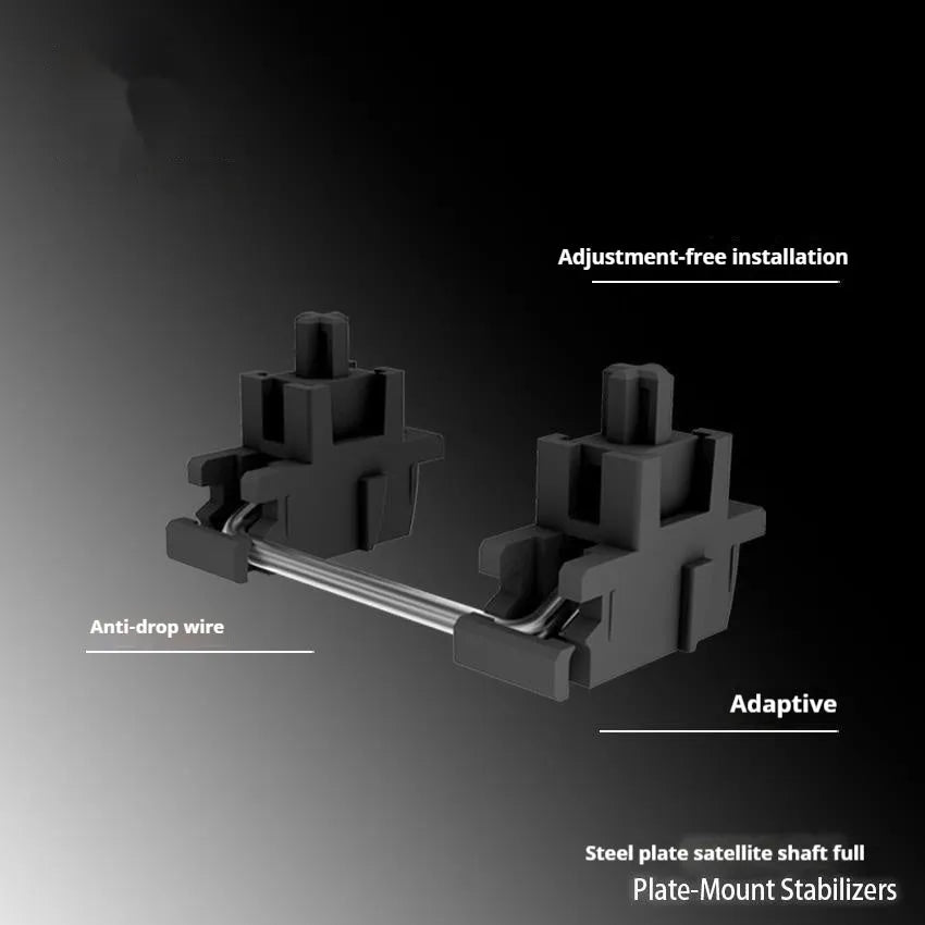 Keyboard shaft mechanical keyboard accessories kit with 4.3-inch screen and stabiliser components