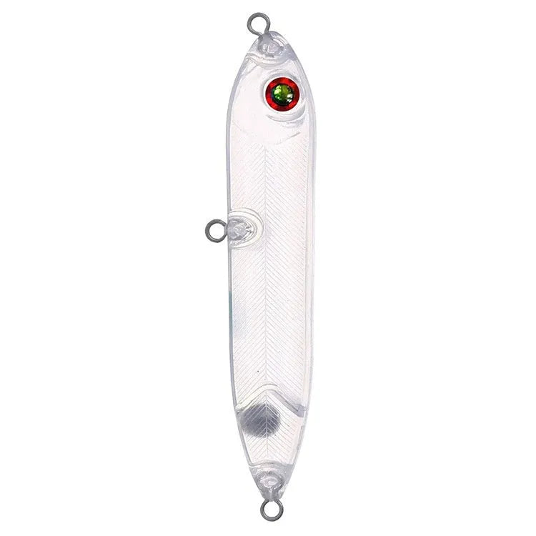 DIY blank path sub bait embryo body 9.5cm ABS transparent R-8224 with 7mm fish eye