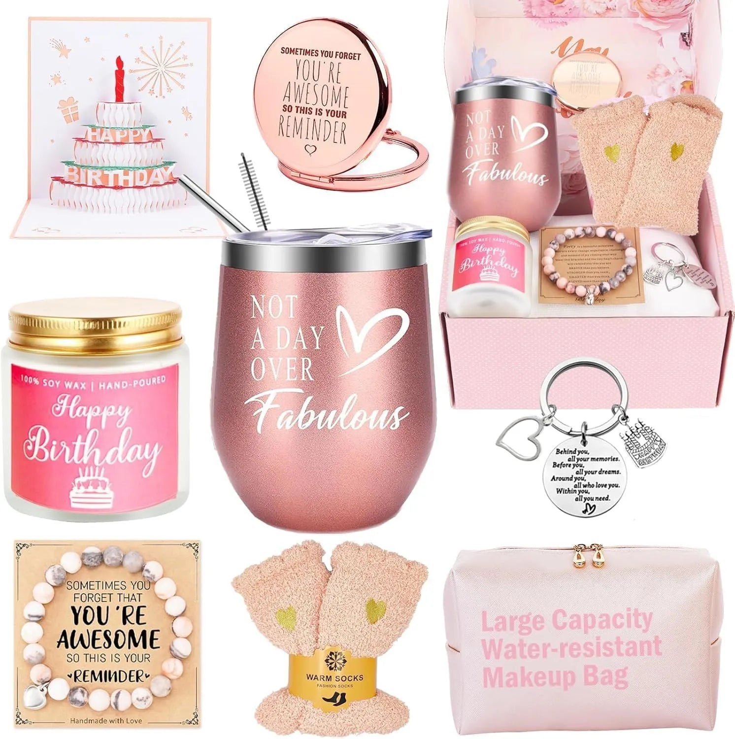 Soy wax aromatherapy candle bath gift set in a modern box with various colour suit options.