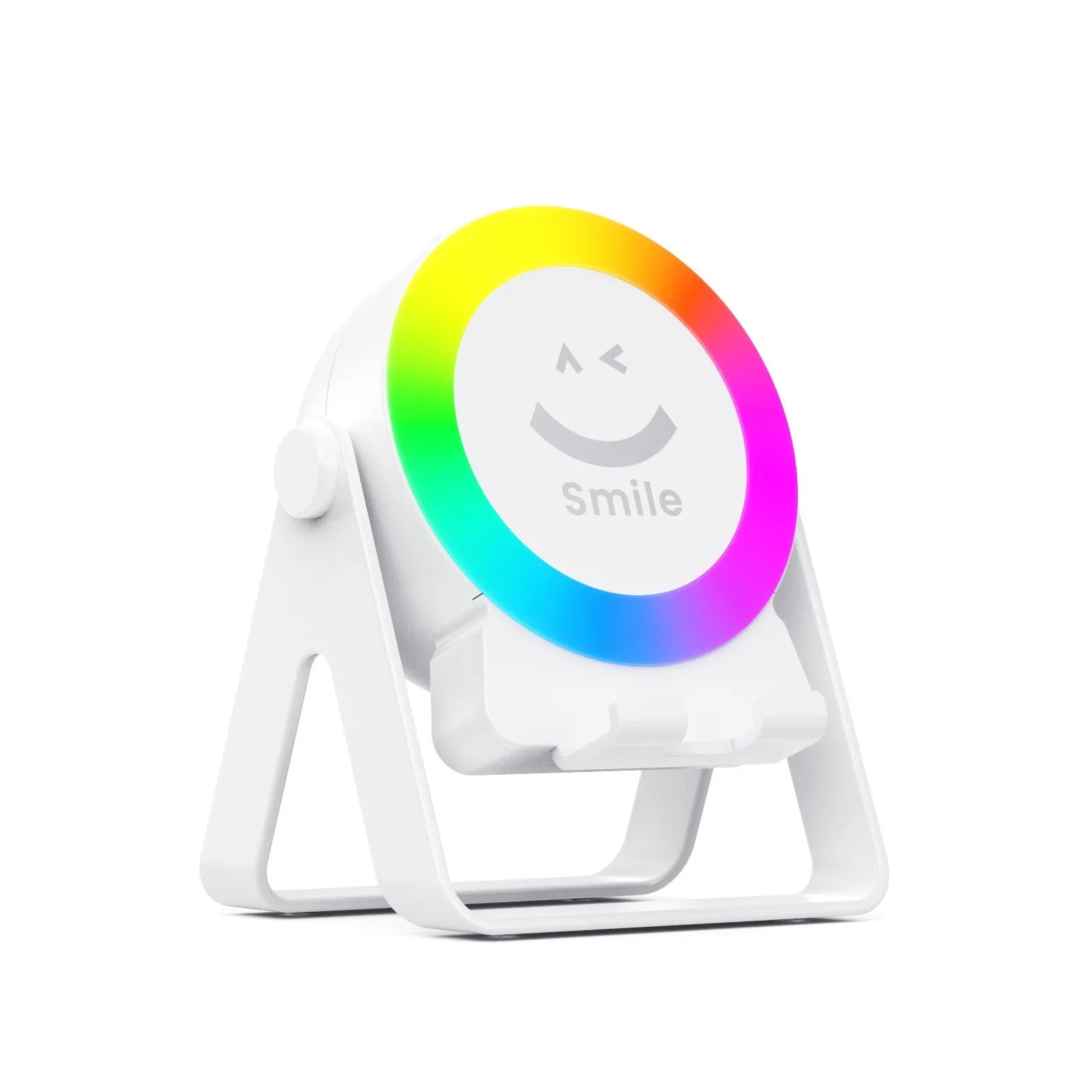 Induction bracket Bluetooth speaker with LED lighting in black or white colour