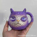 Resin cat cup decorative craft product in American style design with four colour options