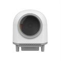White automatic enclosed litter box for cats up to 10kg with ABS construction