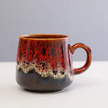 Creative large-capacity coffee mug with retro style, 301-400ml capacity, 8.5cm height, 8cm calibre, four style options