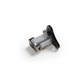Metal drone motor rotating shaft front and rear arm replacement part on white background