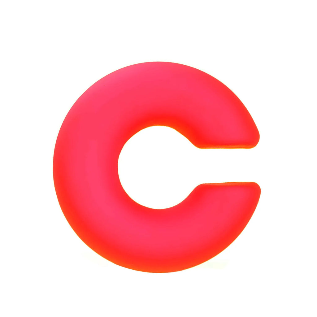 Geometric C-shape matte clip-on earrings for women in multiple candy colours with non-piercing design