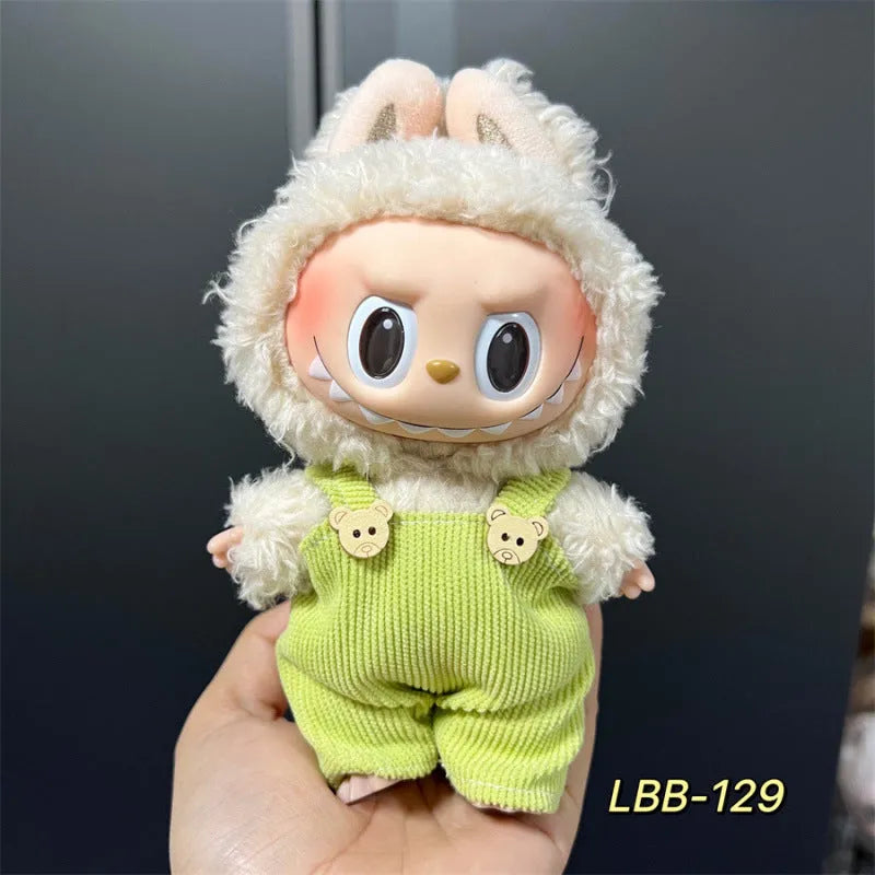 17cm vinyl figurine doll costume plastic clothing set for action figure display