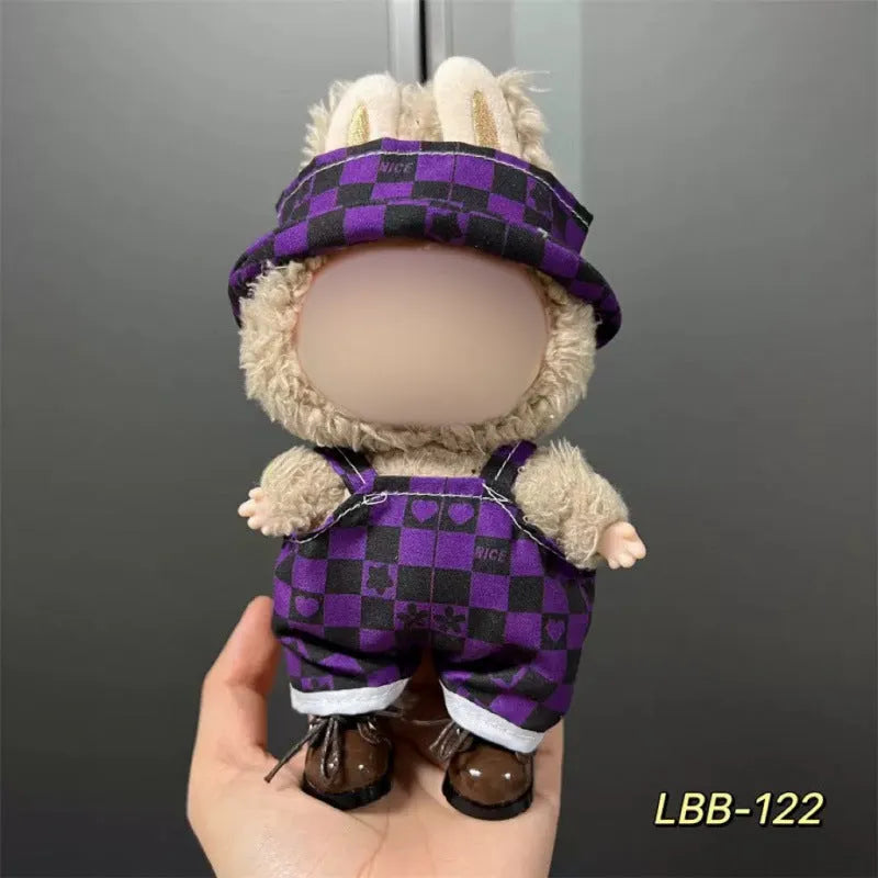 17cm vinyl figurine doll costume plastic clothing set for action figure display