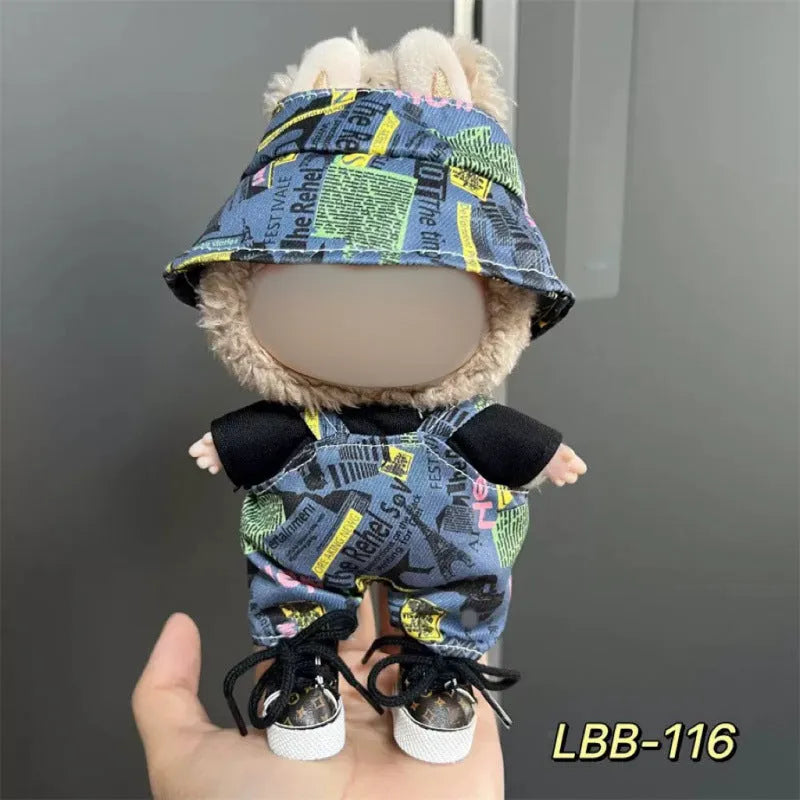 17cm vinyl figurine doll costume plastic clothing set for action figure display