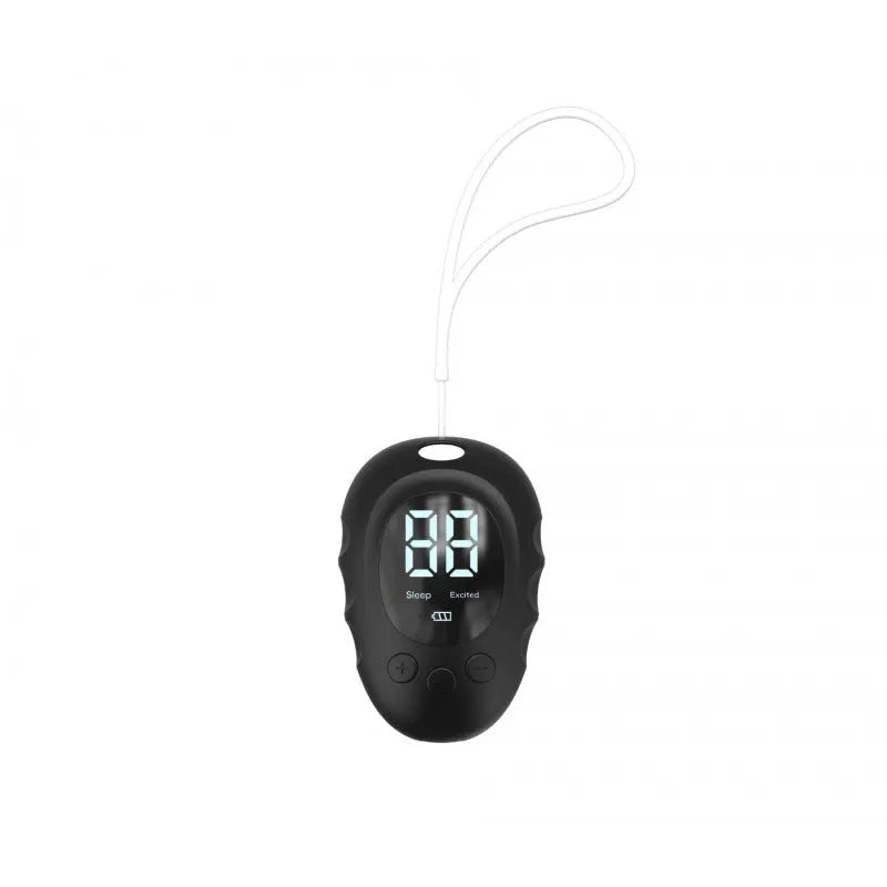 Rechargeable silicone sleep aid hand grip with sleep monitor in black, green or white colours