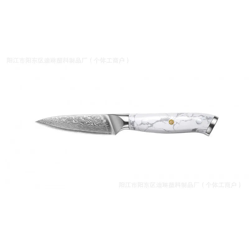 Damascus VG10 steel combined chef's knife with 21cm blade for multi-purpose kitchen use
